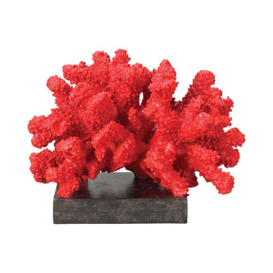 Atlas A-Fire Coral-Inspired Decorative Object - Vibrant Red Accent for Coastal and Modern Décor Spaces AC11001-01