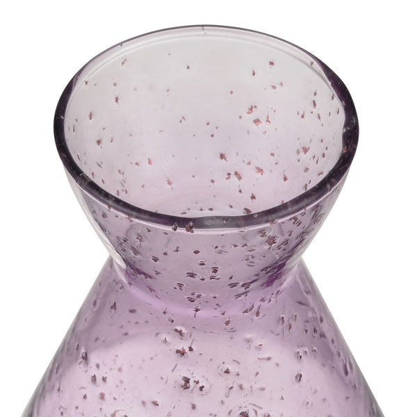 Atlas Abby Vase - Elegant Pale Pink Seeded Glass Decor for Fresh Flowers or Stylish Home Accents Large AC11003-02