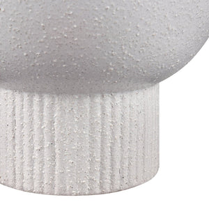Atlas Acis Vase - Large Matte White Earthenware for Modern Decor, Perfect for Dried Flowers & Minimalist Style AC11006-01