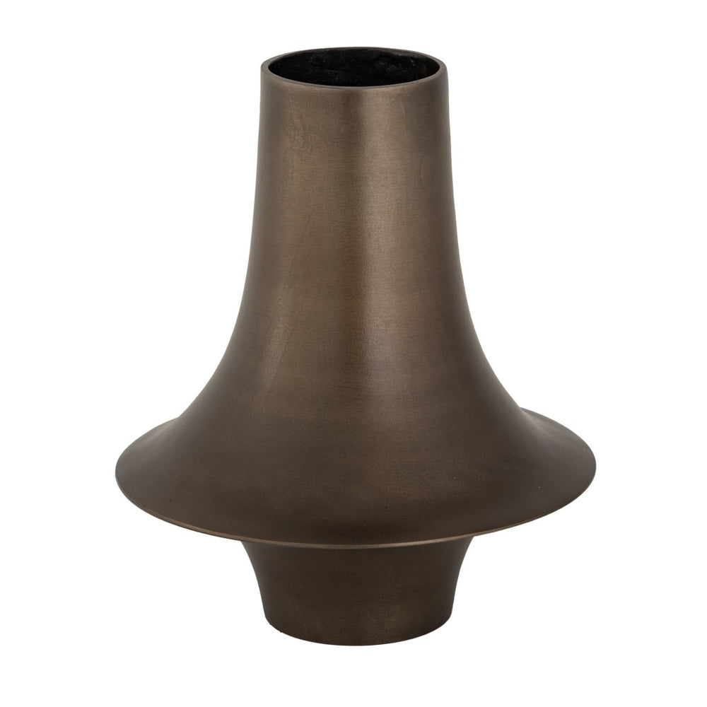 Atlas Addis Vase - Midcentury Italian Inspired Decor with Bronzed Metal Finish and Sculptural Elegance Large AC11008-01
