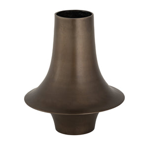 Atlas Addis Vase - Midcentury Italian Inspired Decor with Bronzed Metal Finish and Sculptural Elegance Large AC11008-01