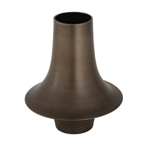 Atlas Addis Vase - Midcentury Italian Inspired Decor with Bronzed Metal Finish and Sculptural Elegance Large AC11008-01