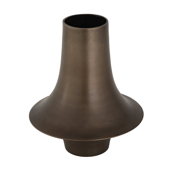 Atlas Addis Vase - Midcentury Italian Inspired Decor with Bronzed Metal Finish and Sculptural Elegance Large AC11008-01