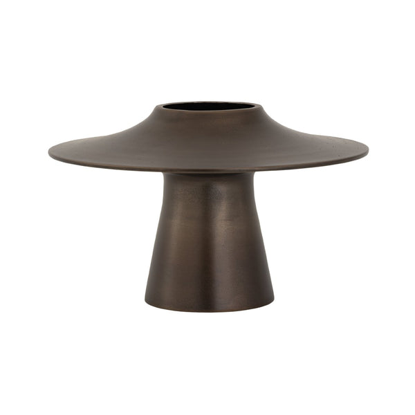 Atlas Addis Vase - Midcentury Italian Inspired Decor with Bronzed Metal Finish and Sculptural Elegance Small AC11009-01