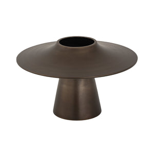 Atlas Addis Vase - Midcentury Italian Inspired Decor with Bronzed Metal Finish and Sculptural Elegance Small AC11009-01