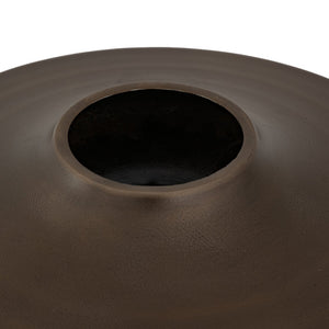 Atlas Addis Vase - Midcentury Italian Inspired Decor with Bronzed Metal Finish and Sculptural Elegance Small AC11009-01