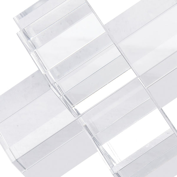 Atlas Addition Crystal Bookend Set of 2 – Stylish Heavyweight Support for Books & Elegant Décor Accent AC11010-01S