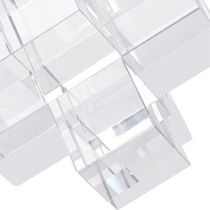 Atlas Addition Crystal Bookend Set of 2 – Stylish Heavyweight Support for Books & Elegant Décor Accent AC11010-01S