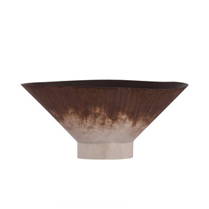Atlas Adler Bowl - Modern Sculptural Accent in Rust Finish for Tabletop Styling & Decorative Displays AC11011-01
