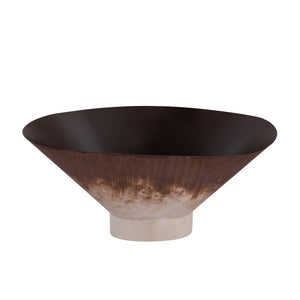 Atlas Adler Bowl - Modern Sculptural Accent in Rust Finish for Tabletop Styling & Decorative Displays AC11011-01