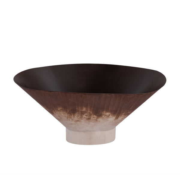 Atlas Adler Bowl - Modern Sculptural Accent in Rust Finish for Tabletop Styling & Decorative Displays AC11011-01