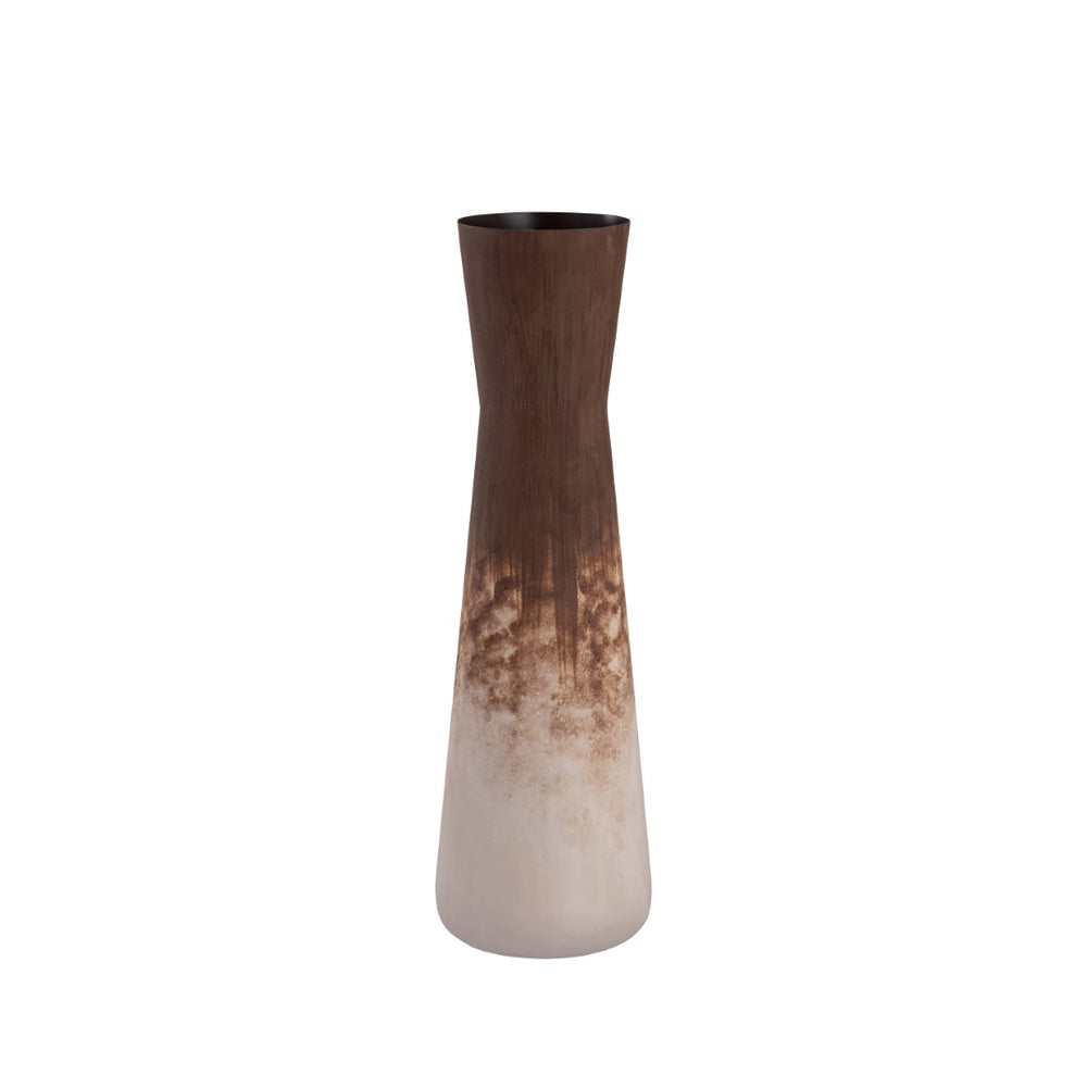 Atlas Adler Vase - Modern Cylindrical Metal Vessel with Hand-Applied Rust Glaze for Chic Home Décor Small Rust AC11012-01
