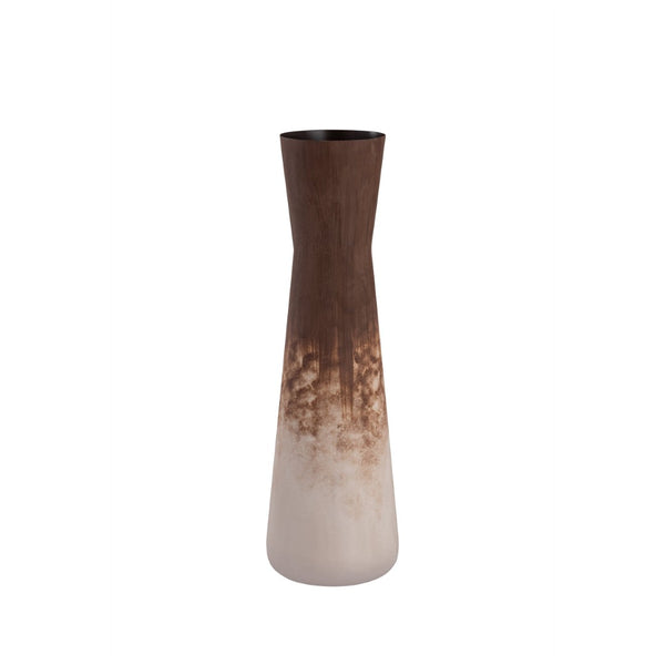 Atlas Adler Vase - Modern Cylindrical Metal Vessel with Hand-Applied Rust Glaze for Chic Home Décor Small Rust AC11012-01
