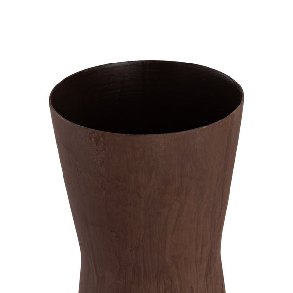 Atlas Adler Vase - Modern Cylindrical Metal Vessel with Hand-Applied Rust Glaze for Chic Home Décor Small Rust AC11012-01