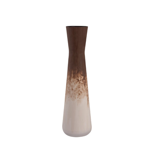 Atlas Adler Vase - Modern Cylindrical Metal Vessel with Hand-Applied Rust Glaze for Chic Home Décor Large Rust AC11012-02