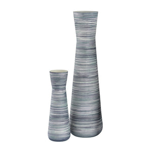 Atlas Adler Vase - Sculptural Metal Accent with Striking Blue Glaze for Modern Home Décor Displays Small Blue AC11012-03