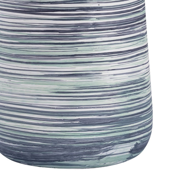 Atlas Adler Vase - Sculptural Metal Accent with Striking Blue Glaze for Modern Home Décor Displays Small Blue AC11012-03