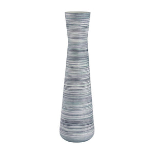 Atlas Adler Vase - Sculptural Metal Accent with Striking Blue Glaze for Modern Home Décor Displays Large Blue AC11012-04