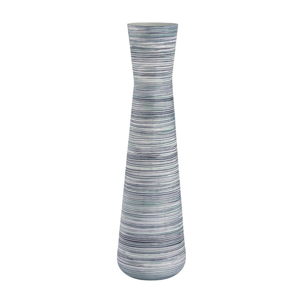 Atlas Adler Vase - Sculptural Metal Accent with Striking Blue Glaze for Modern Home Décor Displays Large Blue AC11012-04