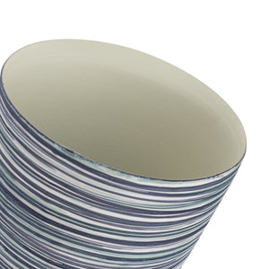 Atlas Adler Vase - Sculptural Metal Accent with Striking Blue Glaze for Modern Home Décor Displays Large Blue AC11012-04