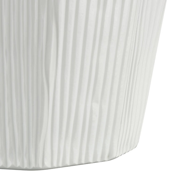 Atlas Aggie Vase - Sculptural Frosted Glass Centerpiece for Scandinavian & Coastal Home Décor Styles AC11014-01
