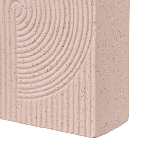 Atlas Agna Vase – Sculptural Earthenware with Midcentury Charm and Playful Light Pink Finish for Decor Medium AC11015-01
