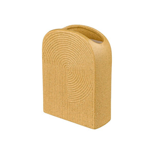Atlas Agna Vase – Sculptural Earthenware with Midcentury Charm and Playful Light Pink Finish for Decor Small AC11016-01