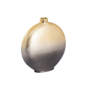 Atlas Alana Vase Set of 2 - Modern Metal Decor with Ombre Finish for Stylish Floral Arrangements & Home Decor AC11021-01S
