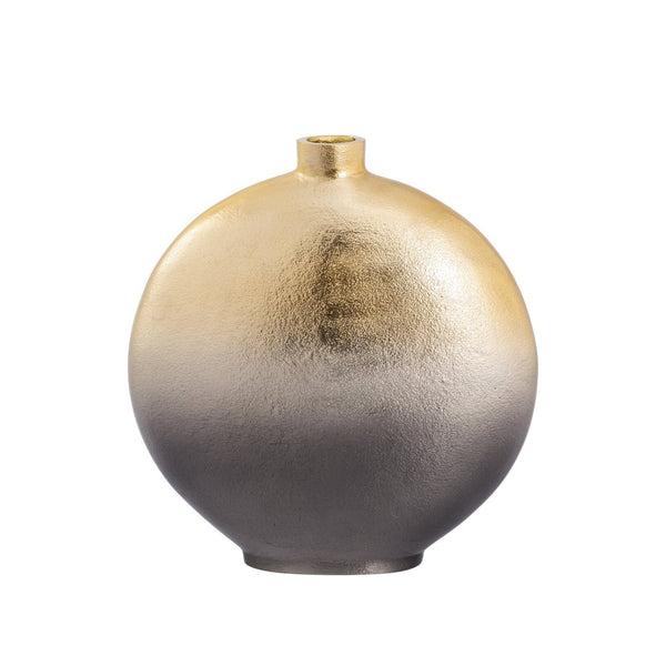 Atlas Alana Vase Set of 2 - Modern Metal Decor with Ombre Finish for Stylish Floral Arrangements & Home Decor AC11021-01S