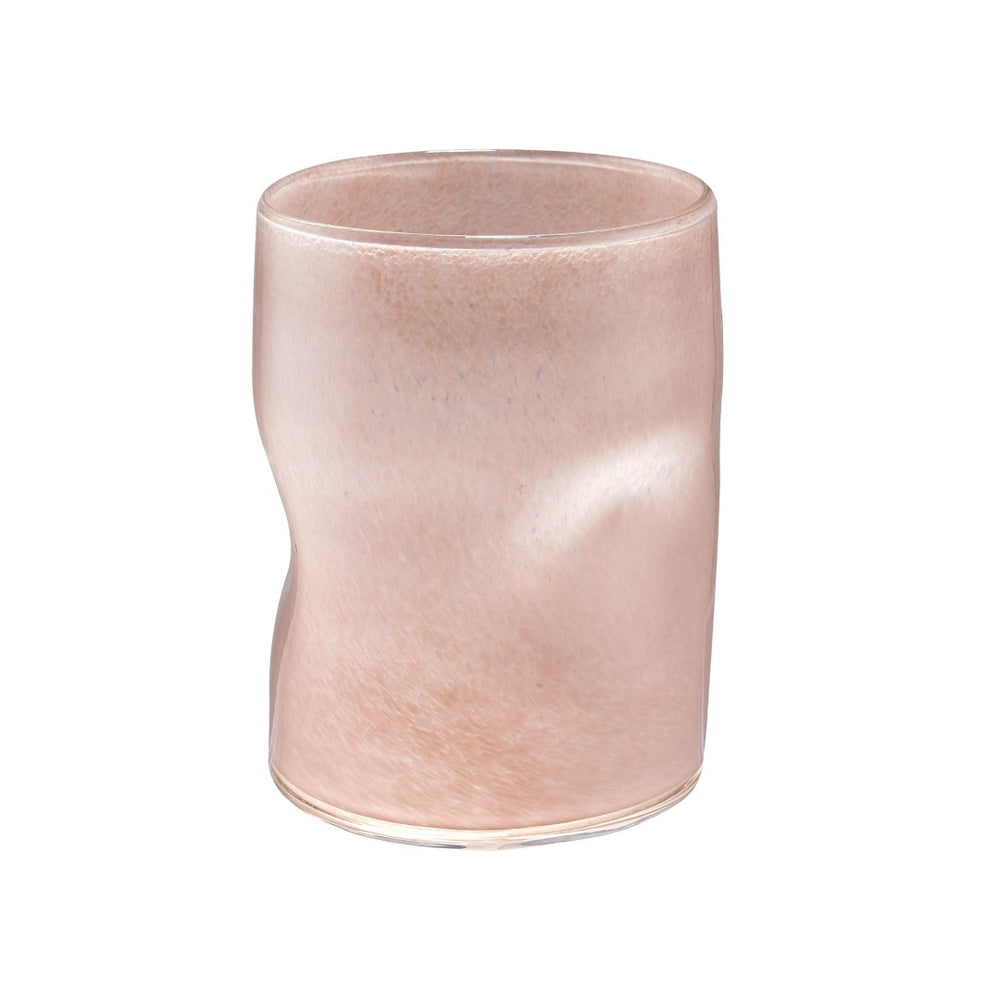 Atlas Alina Vase - Elegant Light Pink Glass Accent for Modern Decor, Perfect for Bouquets or Stems Small AC11024-01