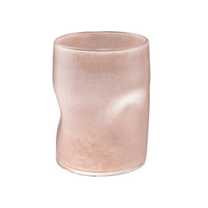 Atlas Alina Vase - Elegant Light Pink Glass Accent for Modern Decor, Perfect for Bouquets or Stems Small AC11024-01