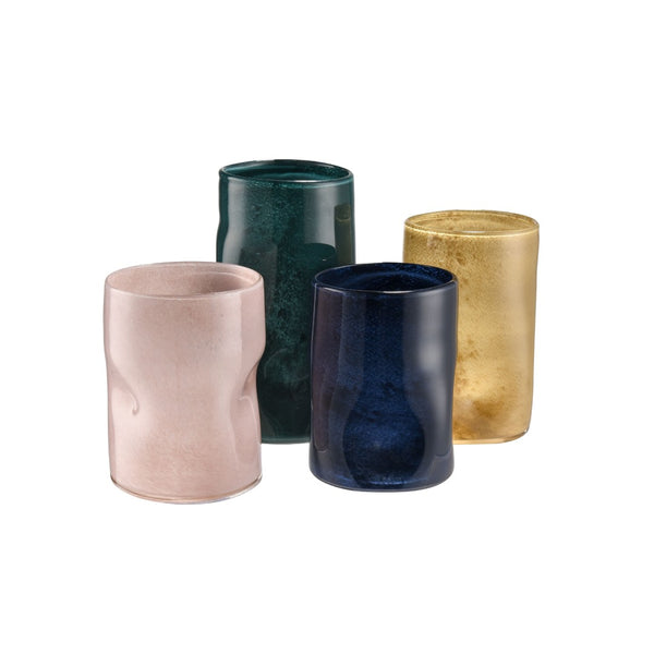 Atlas Alina Vase - Elegant Light Pink Glass Accent for Modern Decor, Perfect for Bouquets or Stems Large AC11024-03