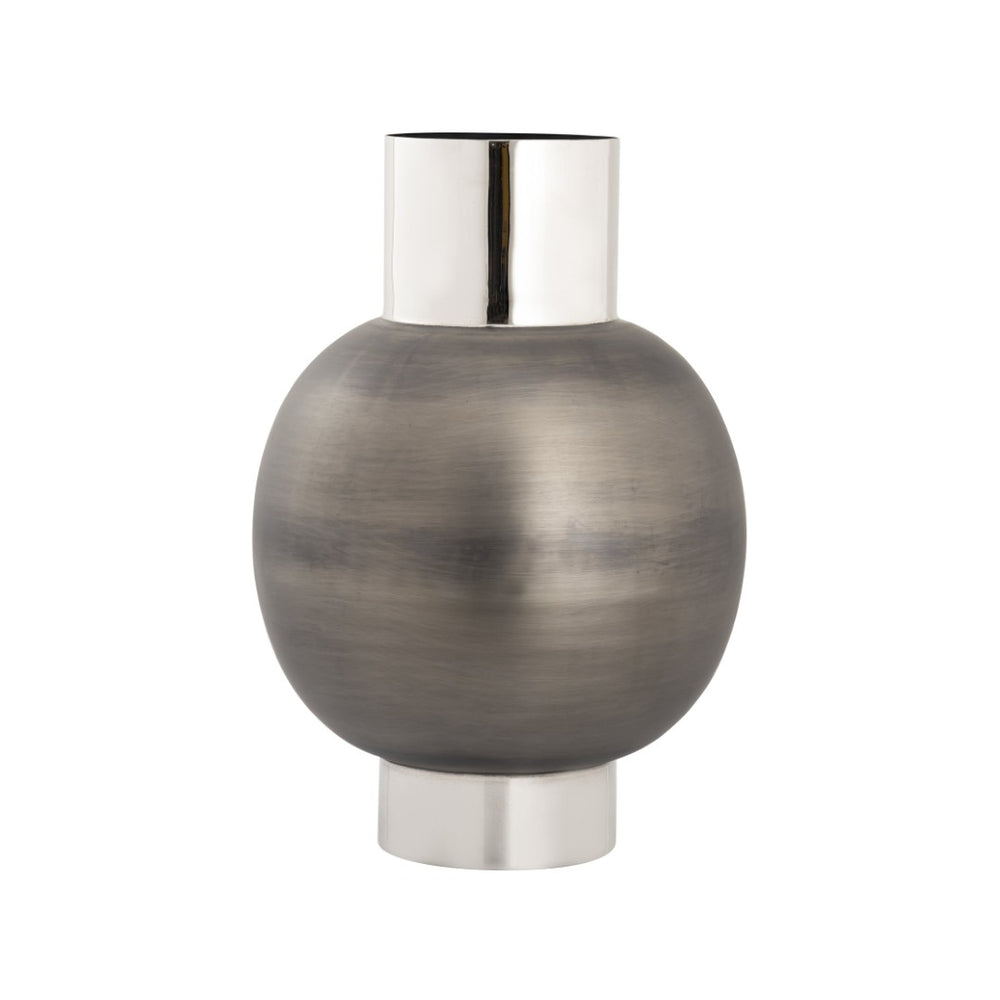 Atlas Allred Oversized Metal Vase - Stunning Two-Tone Decorative Accent for Modern Home Decor & Styling AC11026-01