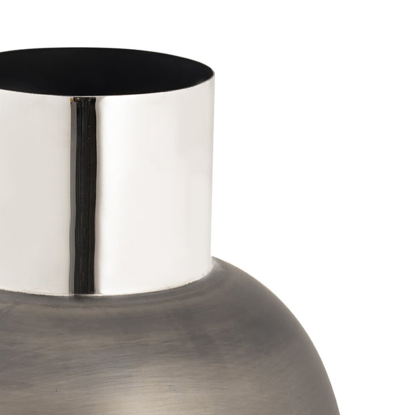 Atlas Allred Oversized Metal Vase - Stunning Two-Tone Decorative Accent for Modern Home Decor & Styling AC11026-01
