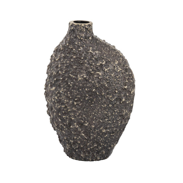 Atlas Alston Vase - Sculptural Metal Decor with Textured Bronze Finish for Modern and Traditional Interiors Large AC11027-01