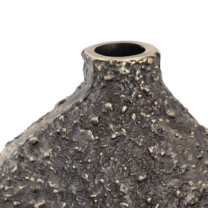 Atlas Alston Vase - Sculptural Metal Decor with Textured Bronze Finish for Modern and Traditional Interiors Large AC11027-01
