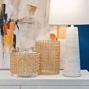 Atlas Alys Vase - Elevate Your Space with Coastal Charm and Artisanal Rattan for Timeless Decor Medium AC11029-01