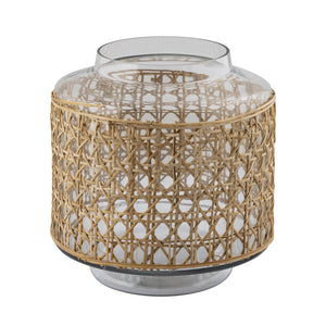 Atlas Alys Vase - Elevate Your Space with Coastal Charm and Artisanal Rattan for Timeless Decor Small AC11030-01