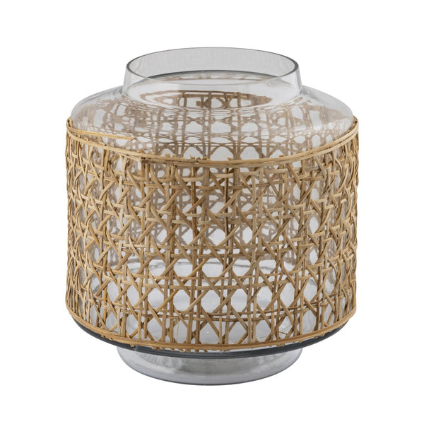Atlas Alys Vase - Elevate Your Space with Coastal Charm and Artisanal Rattan for Timeless Decor Small AC11030-01