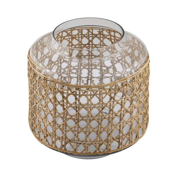Atlas Alys Vase - Elevate Your Space with Coastal Charm and Artisanal Rattan for Timeless Decor Small AC11030-01