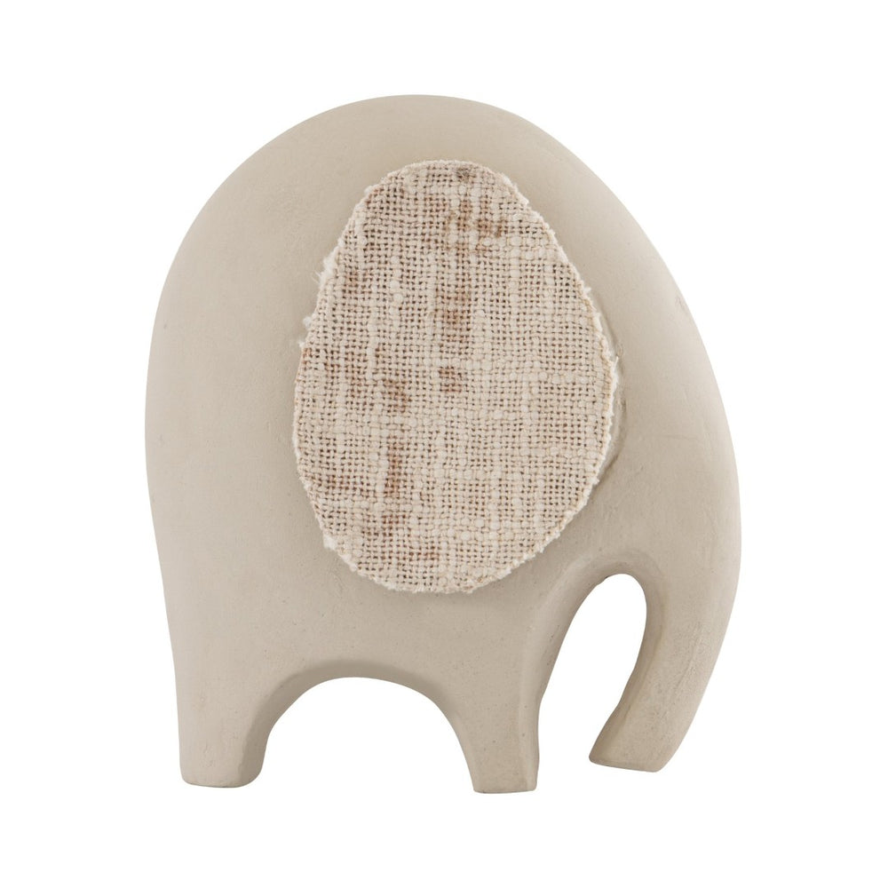 Atlas Amigo Elephant Sculpture - Minimalist Cream Décor Accent for Modern Homes & Stylish Interiors AC11031-01