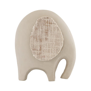 Atlas Amigo Elephant Sculpture - Minimalist Cream Décor Accent for Modern Homes & Stylish Interiors AC11031-01