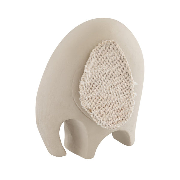 Atlas Amigo Elephant Sculpture - Minimalist Cream Décor Accent for Modern Homes & Stylish Interiors AC11031-01