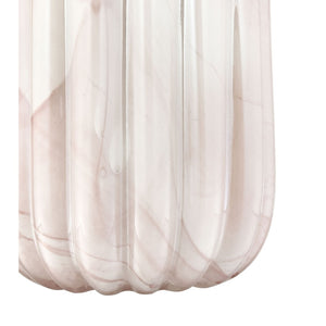 Atlas Amplitude Vase - Elegant Marbled Pink Glass Decor with Sculptural Texture for Modern Interiors Large AC11034-02