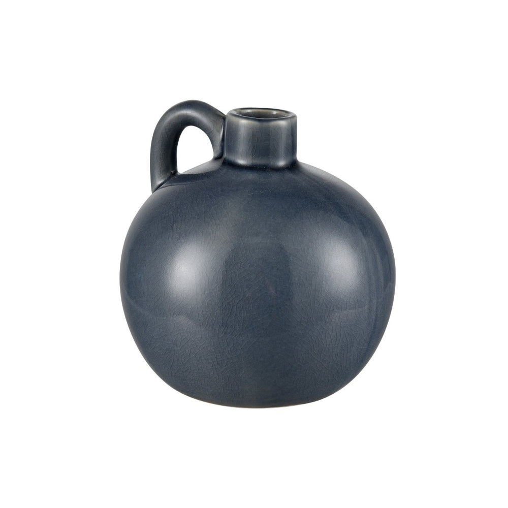Atlas Andra Vase Set of 3 - Handcrafted Bud Vases with Unique Crackle Finish in Blue and Beige Tones AC11036-01S