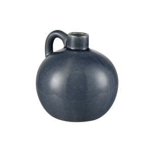 Atlas Andra Vase Set of 3 - Handcrafted Bud Vases with Unique Crackle Finish in Blue and Beige Tones AC11036-01S