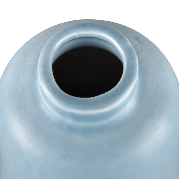Atlas Andra Vase Set of 3 - Handcrafted Bud Vases with Unique Crackle Finish in Blue and Beige Tones AC11036-01S