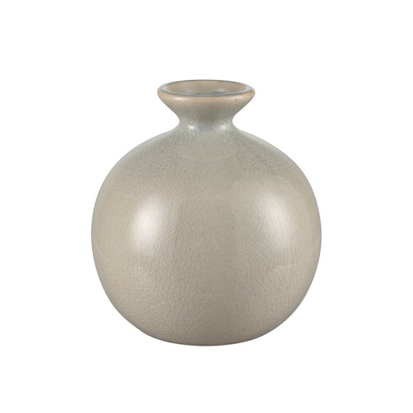 Atlas Andra Vase Set of 3 - Handcrafted Bud Vases with Unique Crackle Finish in Blue and Beige Tones AC11036-01S