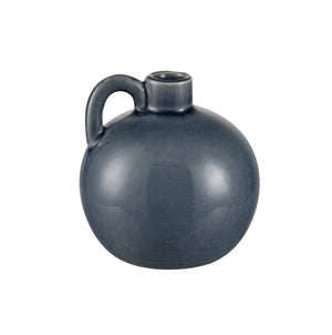 Atlas Andra Vase Set of 3 - Handcrafted Bud Vases with Unique Crackle Finish in Blue and Beige Tones AC11036-01S