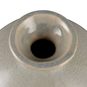 Atlas Andra Vase Set of 3 - Handcrafted Bud Vases with Unique Crackle Finish in Blue and Beige Tones AC11036-01S
